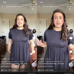 Navy Baby Doll Dress